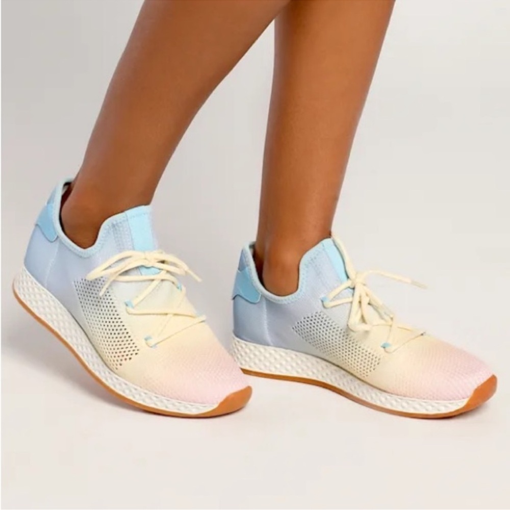 Ophelia Tie Dye Gradient Pink/Blue Sneakers - Urban Sport by J Slides